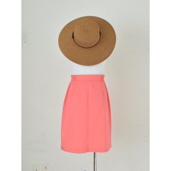 Vintage 90s‎ Salmon High Waisted Skirt size 12 | 28-30 waist - Picture 4 of 10